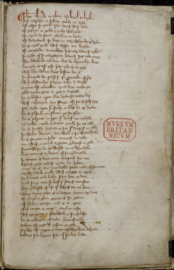 London, British Library, MS Harley 2253 f. 63r