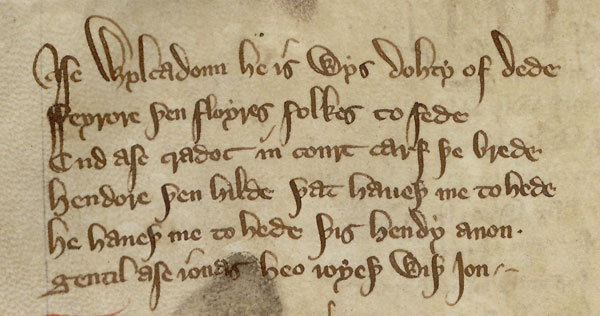 London, British Library, Harley MS 2253, f. 63v (detail)