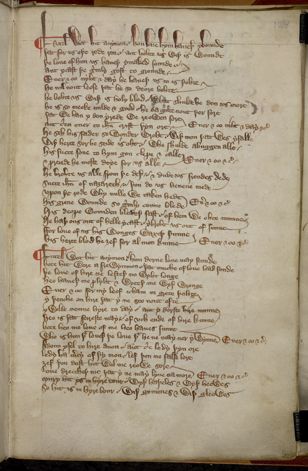 London, BL Harley 2253, f. 128r