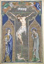 De Lisle Psalter, crucifixion