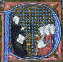 medieval students and master